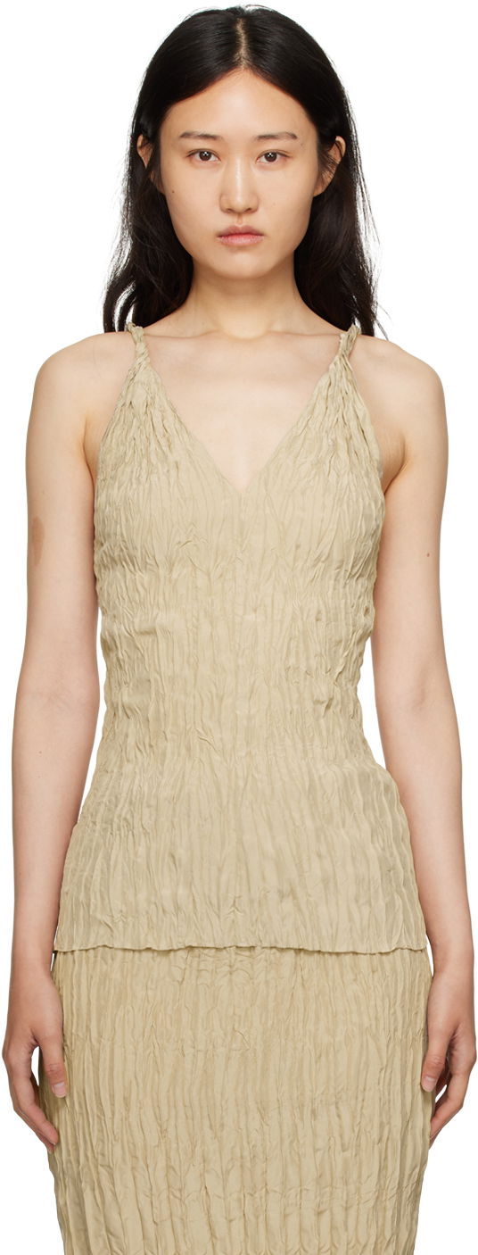Šaty TOTEME TOTEME Crinkled Camisole Béžová | 233-5067-210, 0