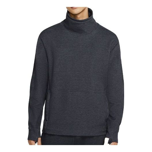 Sveter Nike Dri-Fit Training Mock Neck Sweatshirt Šedá | CU6256-010, 0