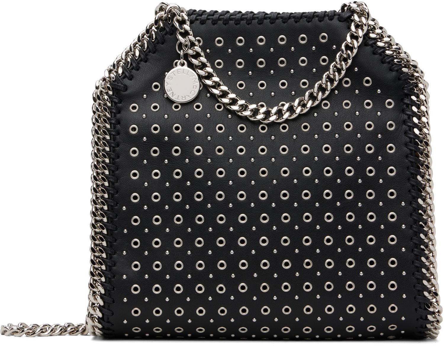 Kabelka Stella McCartney Stella McCartney Falabella Eyelet-Stud Mini Bag Čierna | 391698WP0582, 0