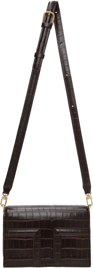 Kabelka TOTEME TOTEME Mini T-Flap Bag Hnedá | 244-WAL0049-LE0076, 3