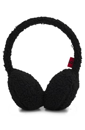 Doplnky BOSS Teddy ear muffs with stacked-logo embroidery Čierna | 50550599