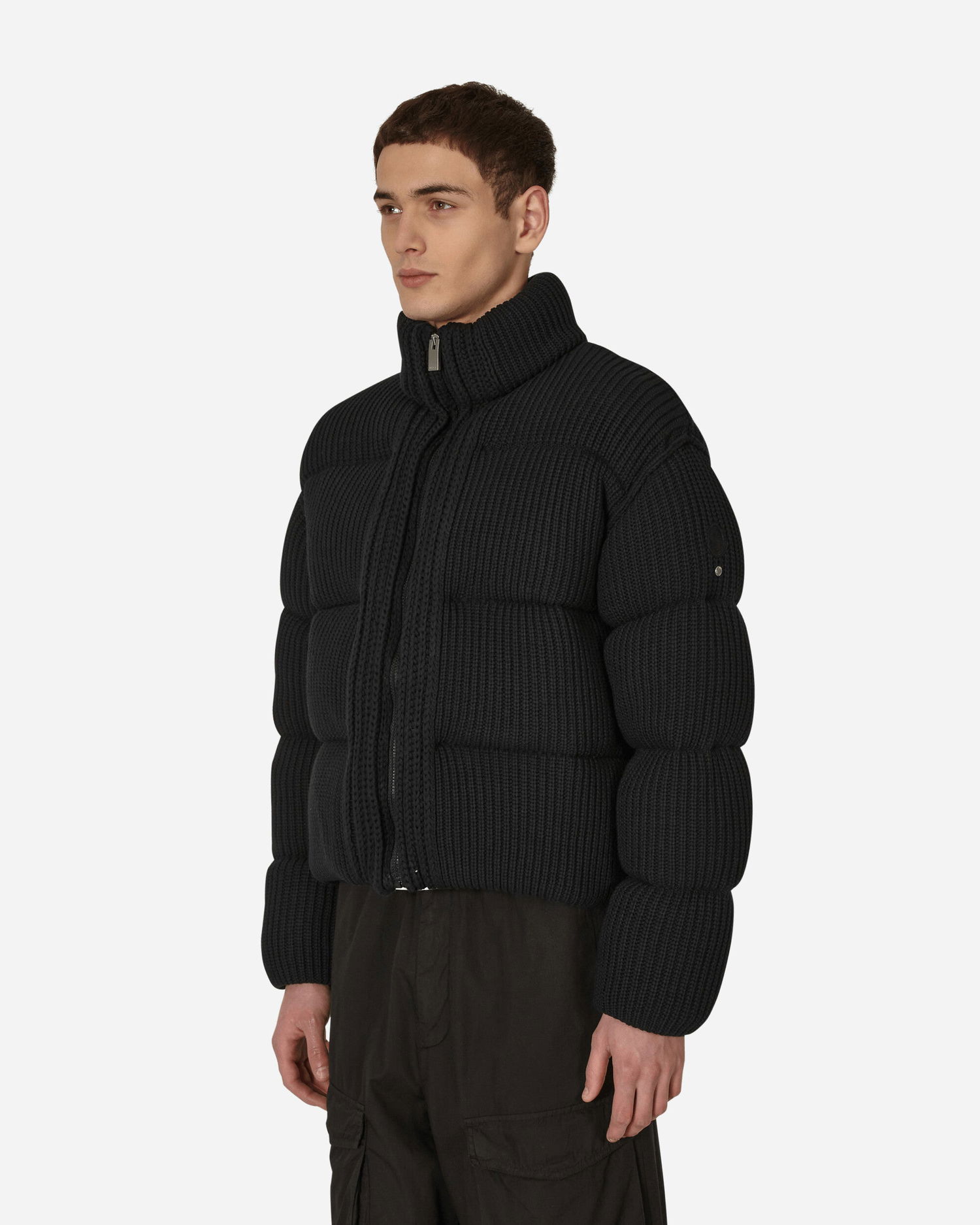 Prešívaná bunda Moncler 1017 ALYX 9SM x Cardigan Down Jacket Čierna | 9B00001M1334 999, 1