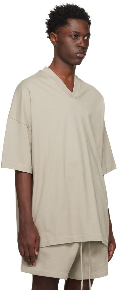 Tričko Fear of God Essentials V-Neck T-Shirt Šedá | 125SP244215F, 1
