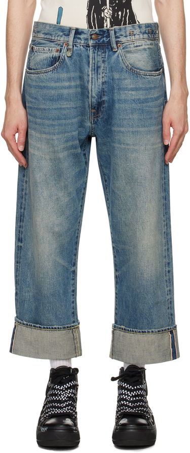 Džínsy R13 R13 Cuffed X-Boyfriend Jeans Modrá | R13MD111-D250A, 0