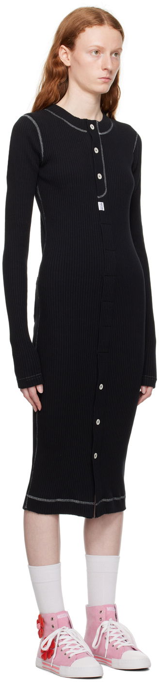 Šaty Moschino Jeans Button Midi Dress Čierna | 0424 8266, 1