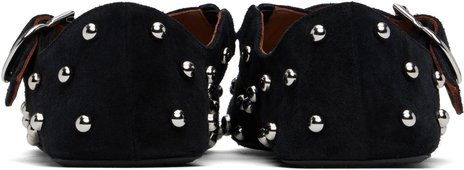ALAÏA Criss Cross Studded Ballerina Flats