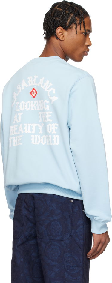 Mikina Casablanca Casablanca Looking At The Beauty Of The World Sweatshirt Modrá | MS25-JTP-293-03, 3