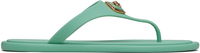 Versace Alia Rubber Flat Sandals
