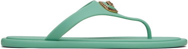Doplnky Versace Versace Alia Rubber Flat Sandals Zelené | 1016248_1A10983, 0