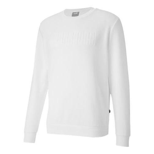 Sveter Puma Puma Logo Pullover Biela | 585209-02