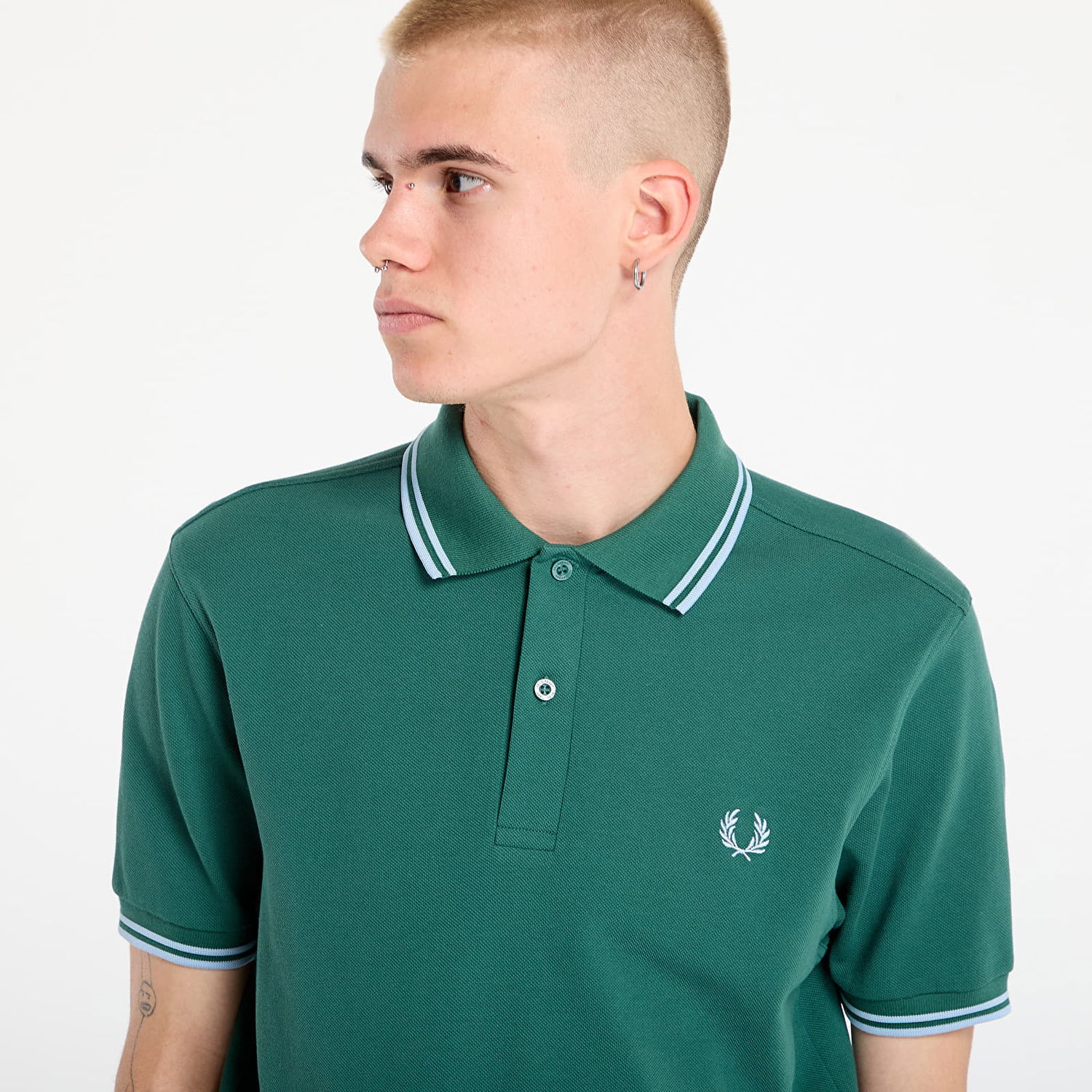 Polo tričko Fred Perry Fred Perry Twin Tipped Shirt Zelené | M3600 Z59, 1