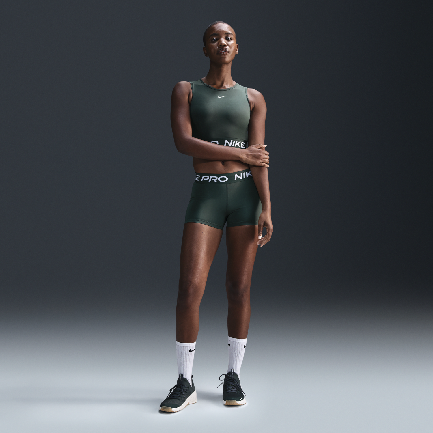 Šortky Nike 8cm Pro Shorts Zelené | CZ9857-338, 0