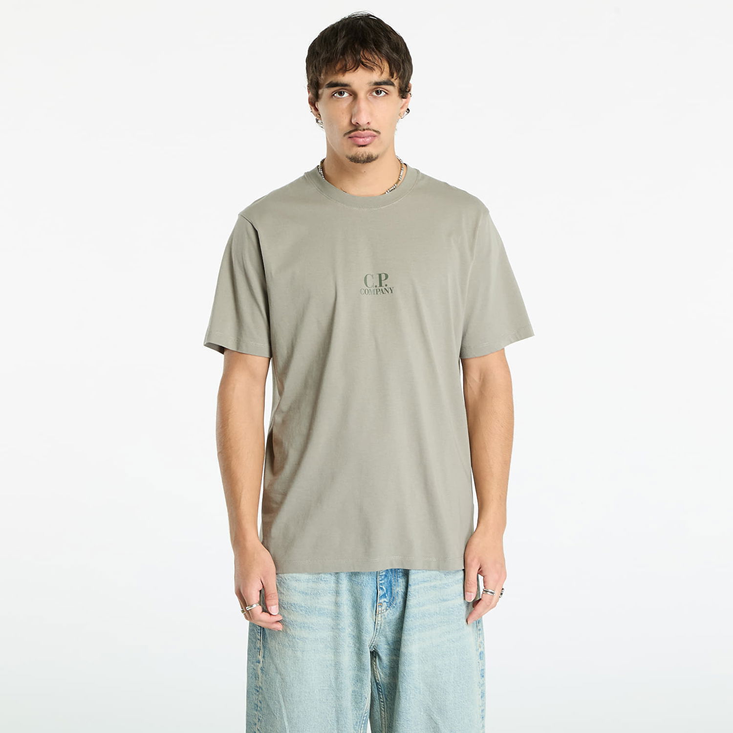 Tričko C.P. Company C.P. Company 30/1 Jersey British Sailor Short Sleeve Logo T-Shirt Zelené | 19CMTS106A006586W-356, 0
