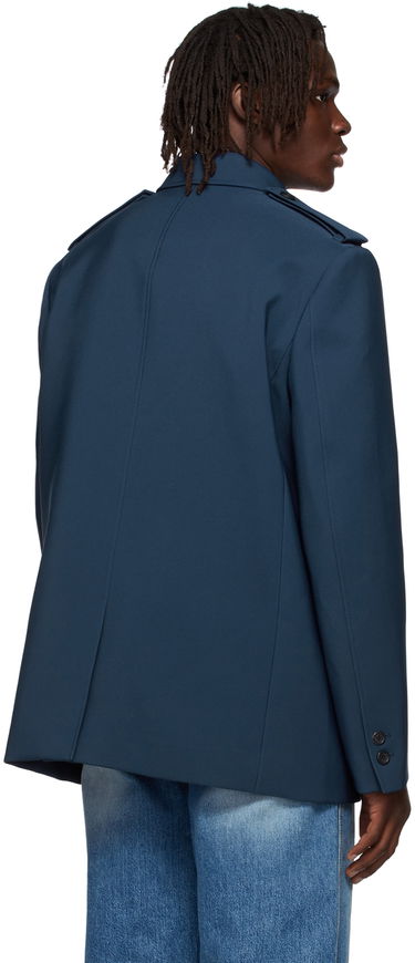 Bunda We11done We11done Regular Collar Jacket Navy | WD-JK1-22-084-M-NV, 2