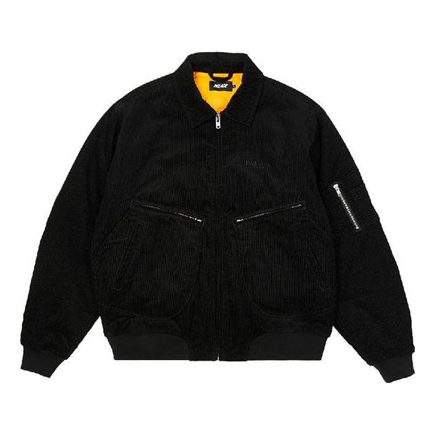 Bomber bunda Palace Corduroy Bomber Jacket Čierna | P23JK001, 0