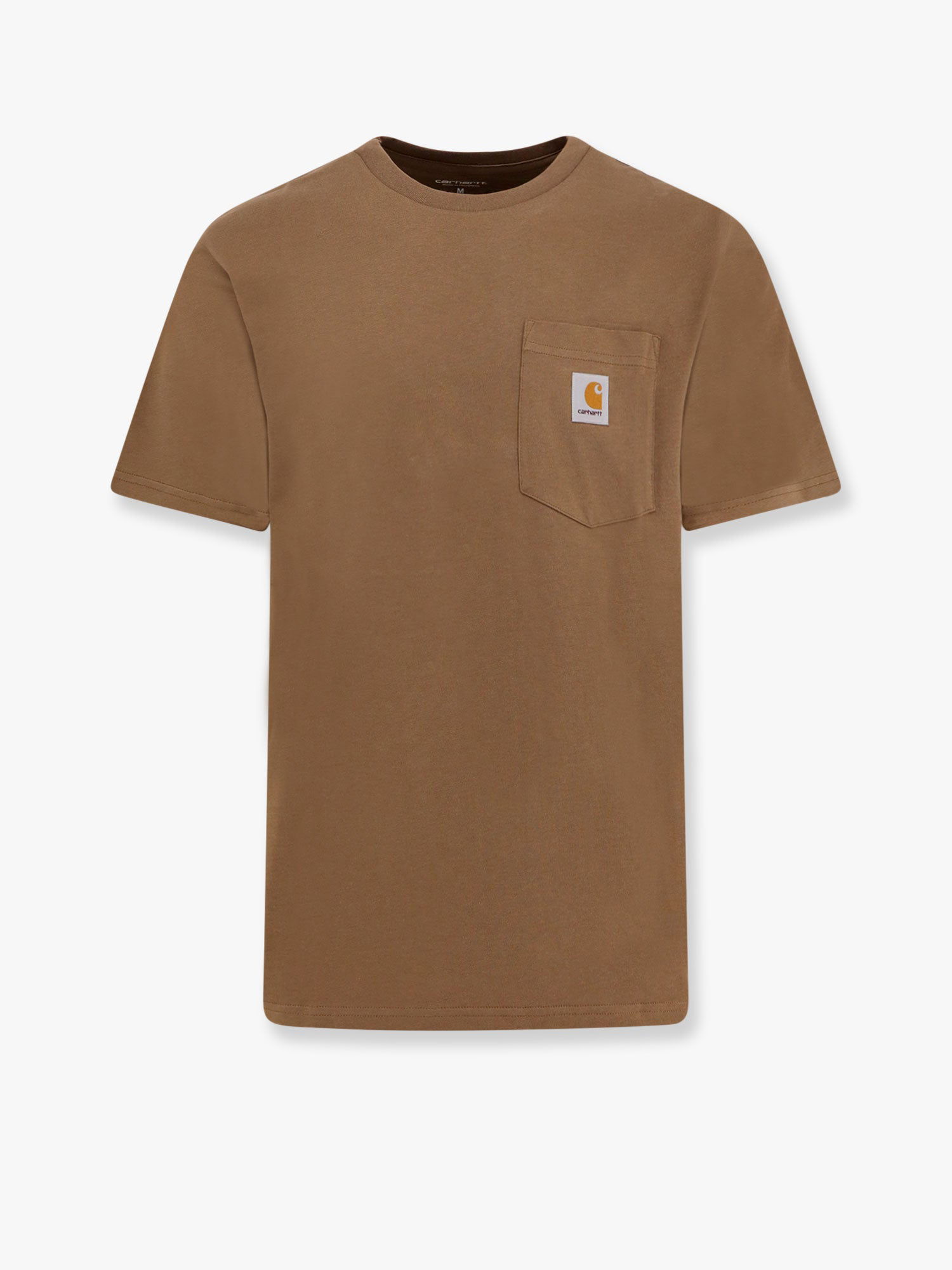 Tričko Carhartt WIP Brown Cotton T-Shirt With Chest Pocket Hnedá | I0304342LTXX, 0