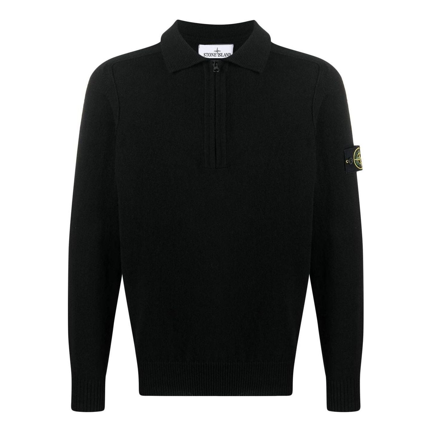Sveter Stone Island Patch Detail Knitted Sweater Čierna | 7815529D3-V0029, 0