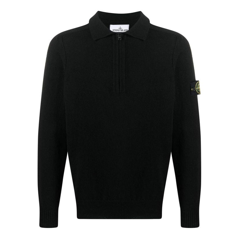 Sveter Stone Island Patch Detail Knitted Sweater Čierna | 7815529D3-V0029