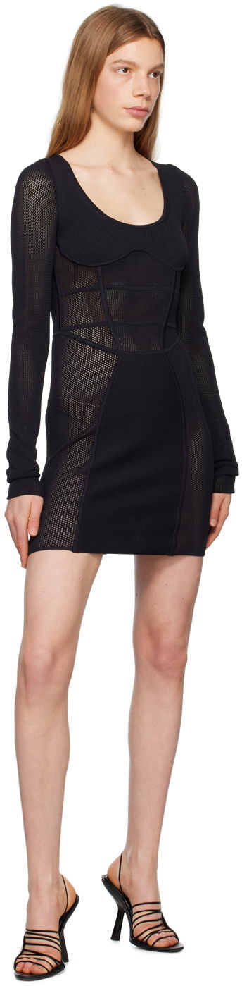 Šaty Dion Lee Paneled Mini Dress Čierna | A7759P23, 3