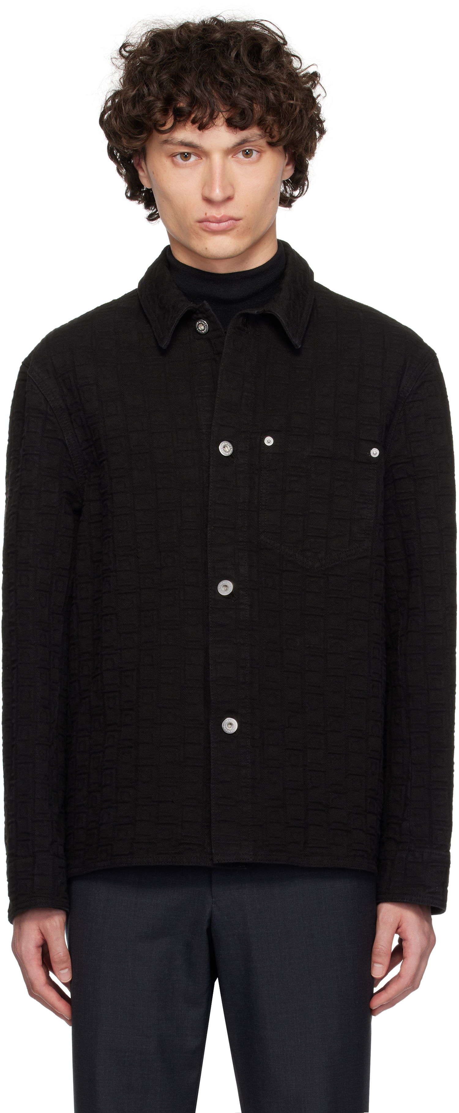 Košeľa FERRAGAMO Ferragamo Monogram Shirt Čierna | 782879, 0