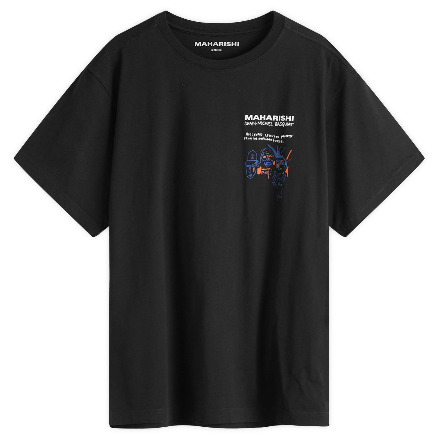 Tričko Maharishi Maharishi x Basquait Year Of The Snake Graphic Tee Čierna | 1466-BLK, 0