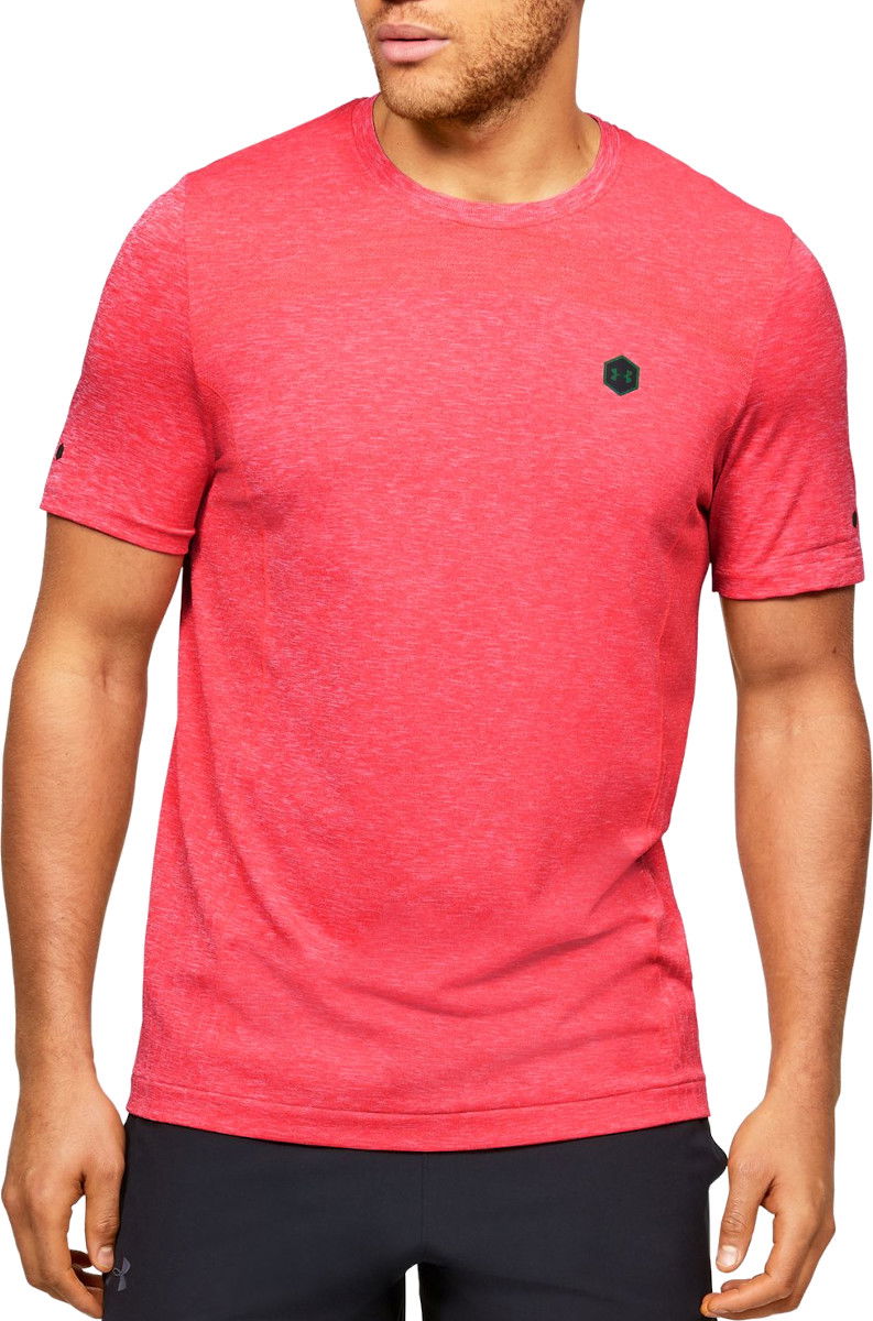 Tričko Under Armour T-Shirt Rush Seamless Fitted SS Červená | 1351448-820, 0
