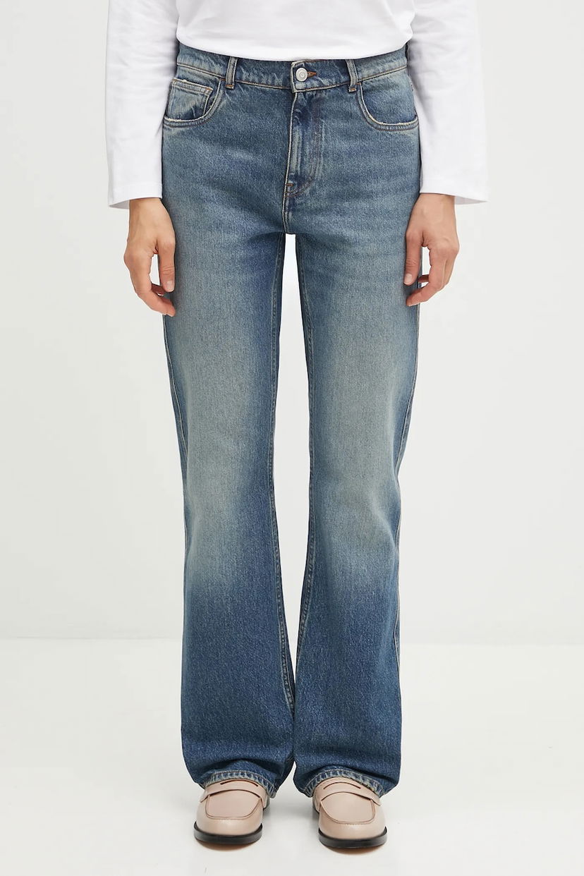 Džínsy Coperni Coperni High Waist Boyfriend Jeans Modrá | COPP163F2022
