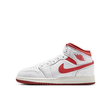 Tenisky a topánky Jordan Air Jordan 1 Mid SE "White Dune Red" GS Biela | FJ3464-160, 2