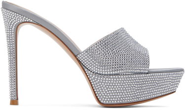 Tenisky a topánky Gianvito Rossi Gianvito Rossi Tracey Crystal Heeled Sandals Šedá | G16550.85RIC.RAS, 0