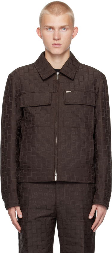 Bunda FERRAGAMO Ferragamo Monogram Jacket Hnedá | 777816, 0