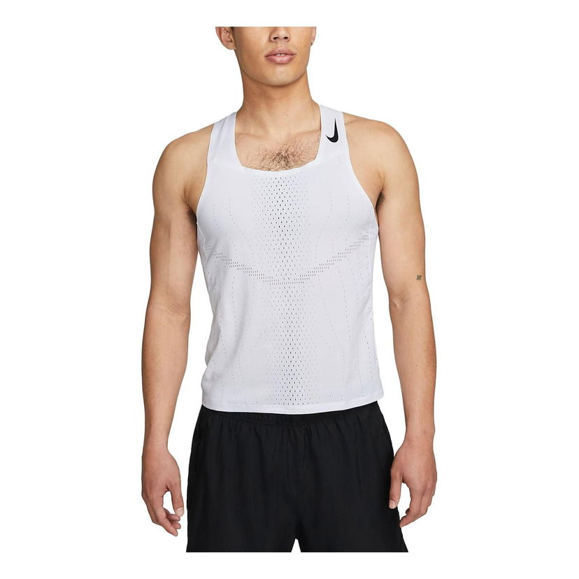 Tielko Nike Men's Breathable Running Tank Top Biela | DM4625-100