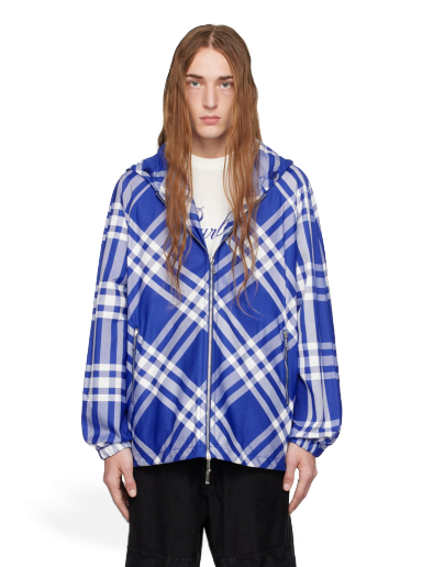 Bunda Burberry Check Jacket Modrá | 8077178