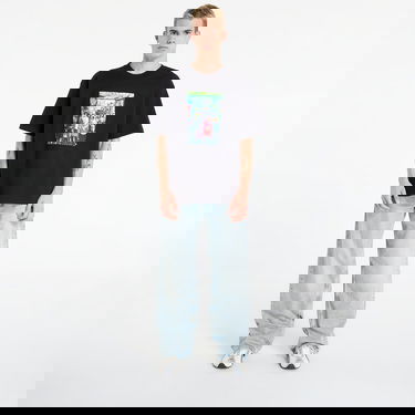 Tričko Pleasures Harajuku Graphic Print T-Shirt Čierna | P25DP018-BLACK, 3