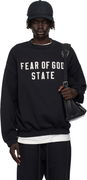 90s Fit Fleece Crewneck Sweatshirt with FEAR OF GOD STATE Embroidery