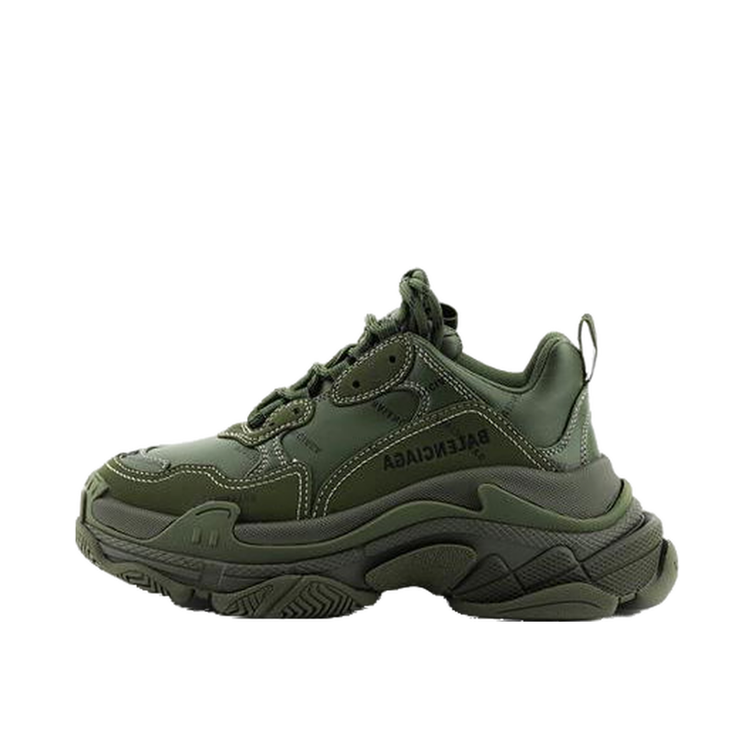 Tenisky a topánky Balenciaga Triple S All Over Olive W Zelené | 524039W2FA13510