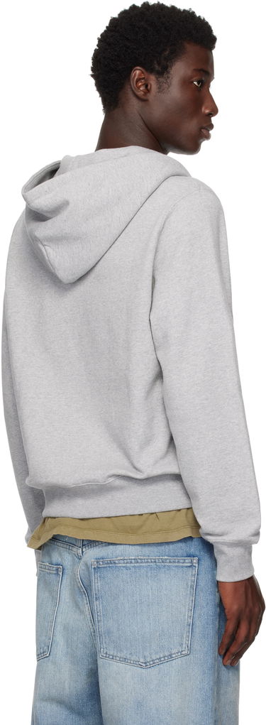 Mikina Noah Noah Arch Appliqué Zip-Up Hoodie Šedá | SS194SS25HGY, 2