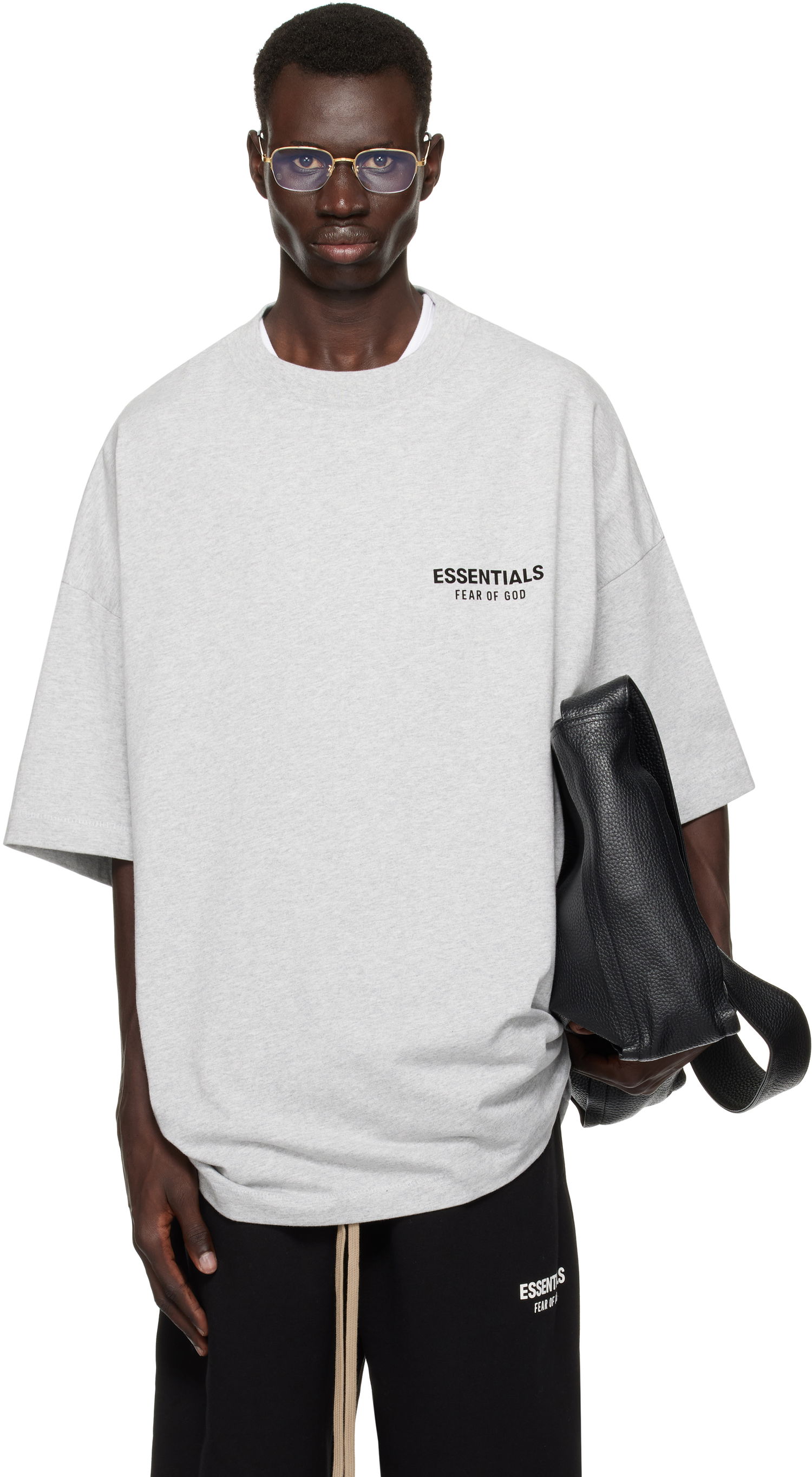Tričko Fear of God Essentials Jersey Crewneck T-Shirt Šedá | 125HO244368F, 0