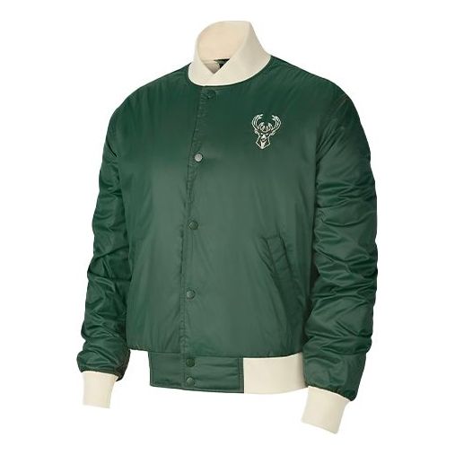Bomber bunda Nike Milwaukee Bucks Filled Basketball Jacket Zelené | DB4788-323