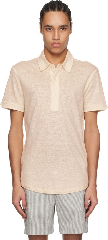 Polo tričko Orlebar Brown Orlebar Brown Sebastian Linen Polo Béžová | 280280, 0