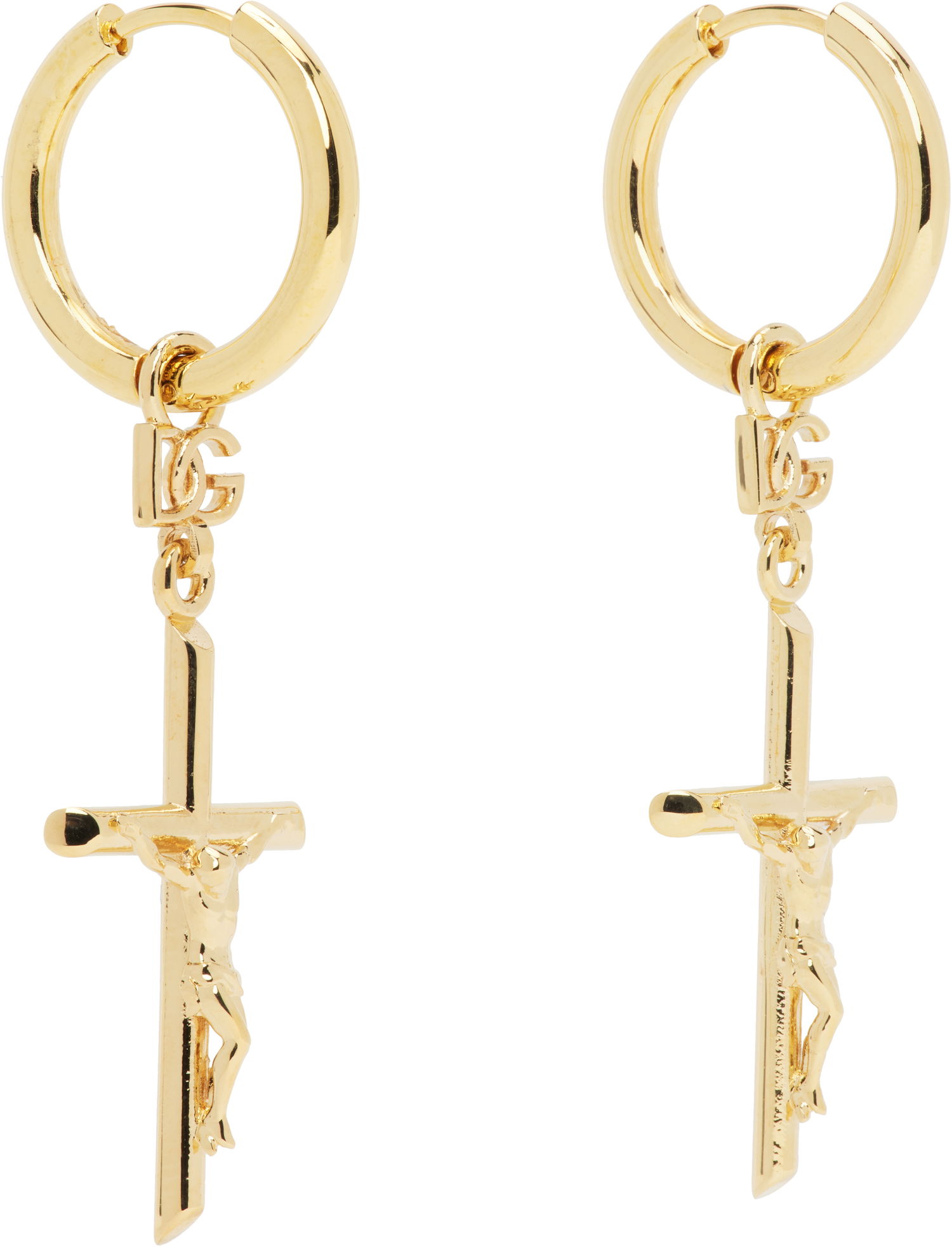 Náušnice Dolce & Gabbana Dolce&Gabbana DNA Cross Earrings Metalická | WEQ2D1 W1111, 1