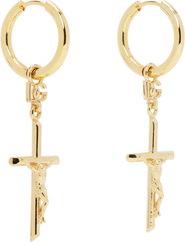 Náušnice Dolce & Gabbana Dolce&Gabbana DNA Cross Earrings Metalická | WEQ2D1 W1111, 1