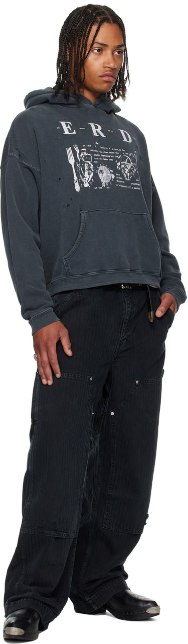 Nohavice Enfants Riches Déprimés Double Knee Denim Trousers by Enfants Riches Déprimés Čierna | 050-410, 4