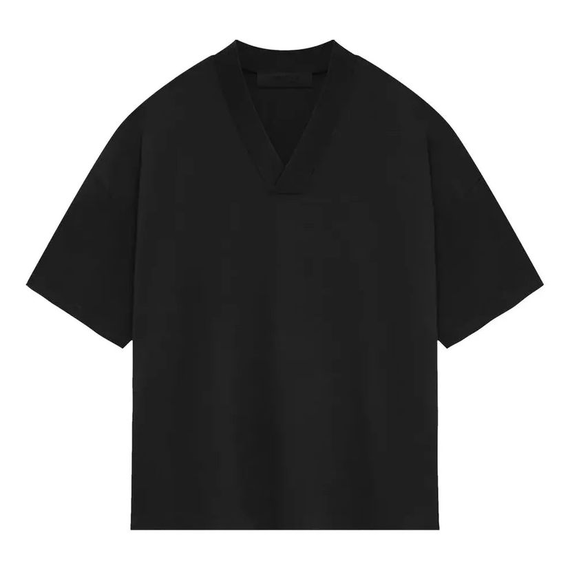 Tričko Fear of God Essentials V-Neck T-Shirt Čierna | 125SP244214F