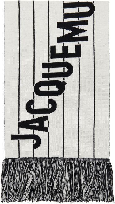 Šál Jacquemus Jacquemus 'The Liga' Knit Scarf Biela | 25E255AC758-2200, 0
