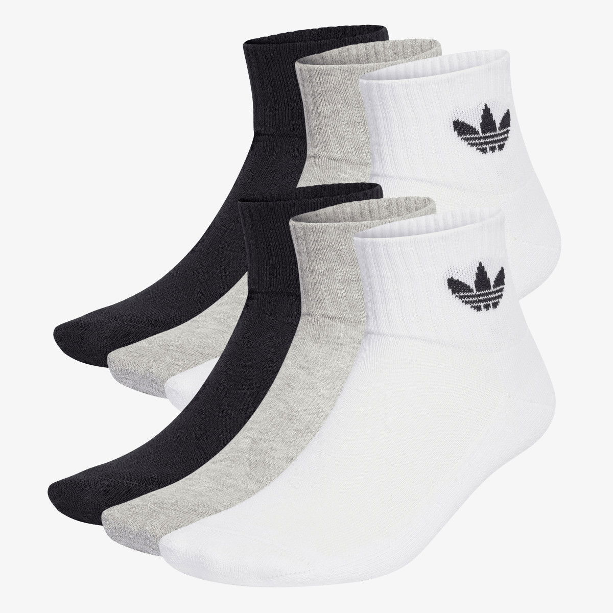 Ponožky adidas Originals Mid Ankle 6-pack Socks Rôznofarebný | IJ5628, 1