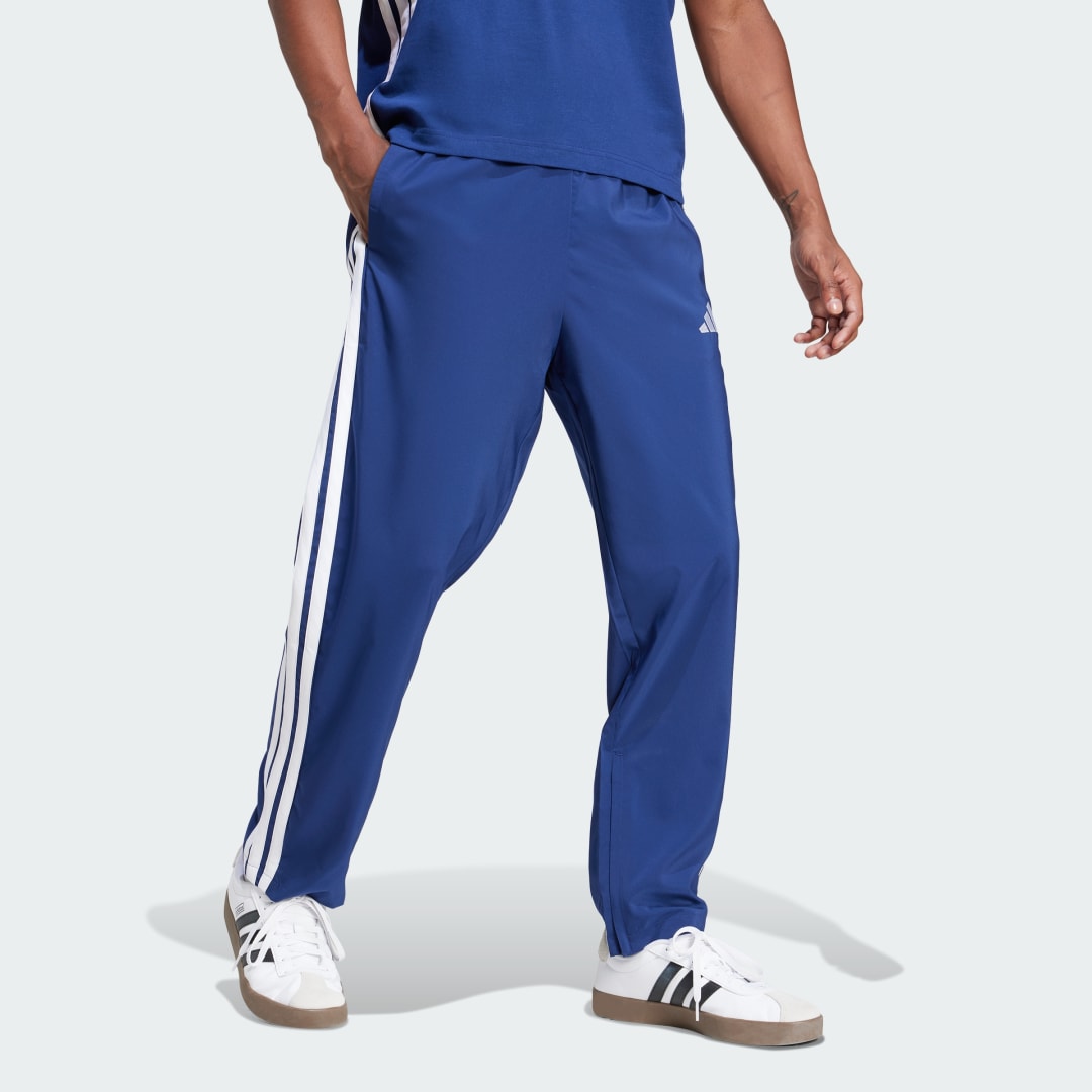 Tepláky adidas Performance Open Hem 3-Stripes Track Pants Modrá | JE6400, 1