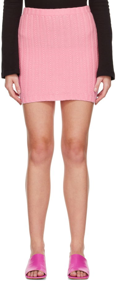 Sukňa Blumarine Embroidered Knit Mini Skirt Ružová | 2G069A, 0