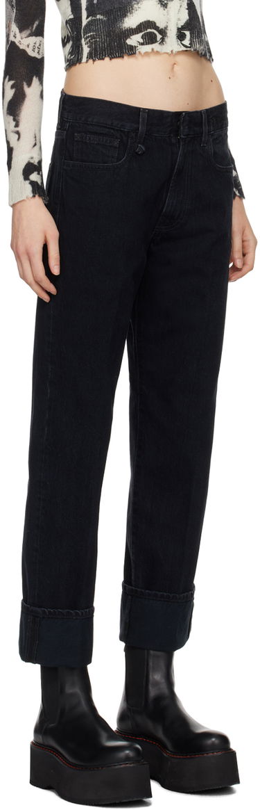 Džínsy R13 R13 Romeo Cuff Jeans Čierna | R13WD113-D184A, 1