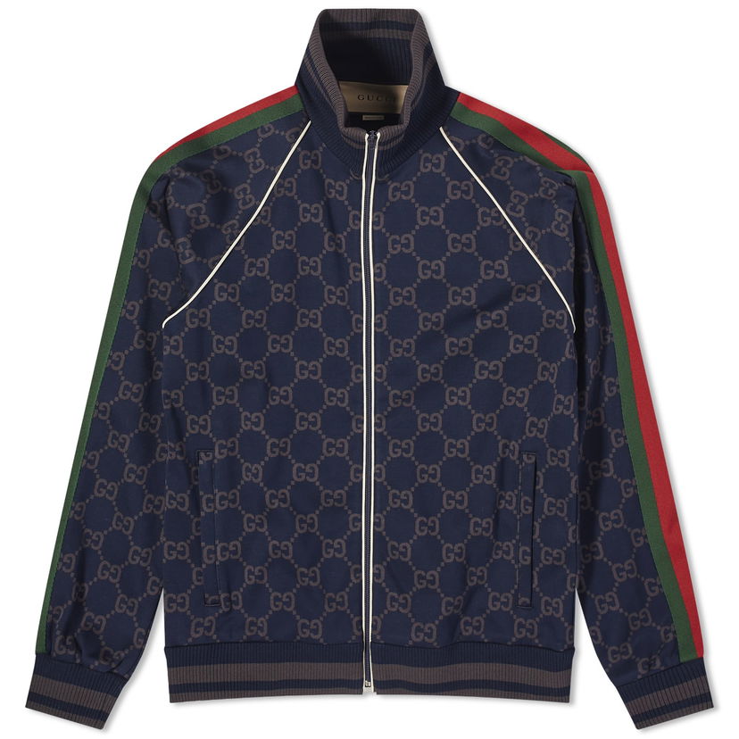 Bunda Gucci GG Jersey Track Jacket Navy | 695955-XJF41-4544