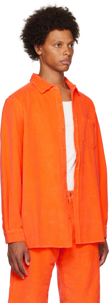 Košeľa ERL Spread Collar Corduroy Shirt Oranžová | ERL06B002, 1